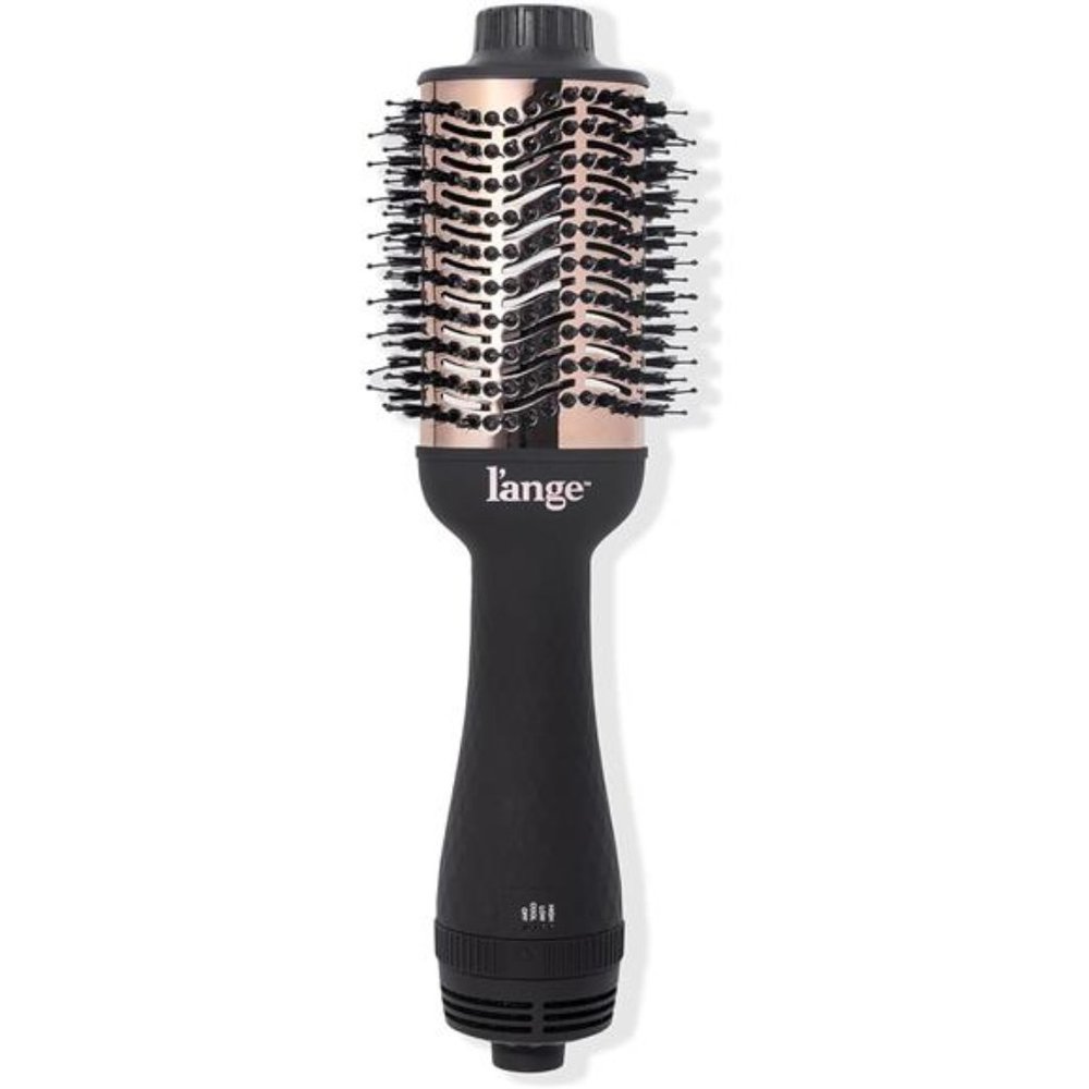 L'ANGE HAIR Le Volume 2-in-1 Titanium Brush Dryer with Oval Barrel , Black